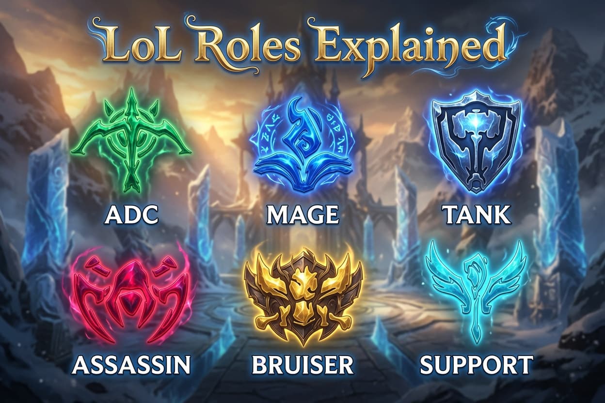 League of Legends Roles Explained: Top, Jungle, Mid, ADC & Support