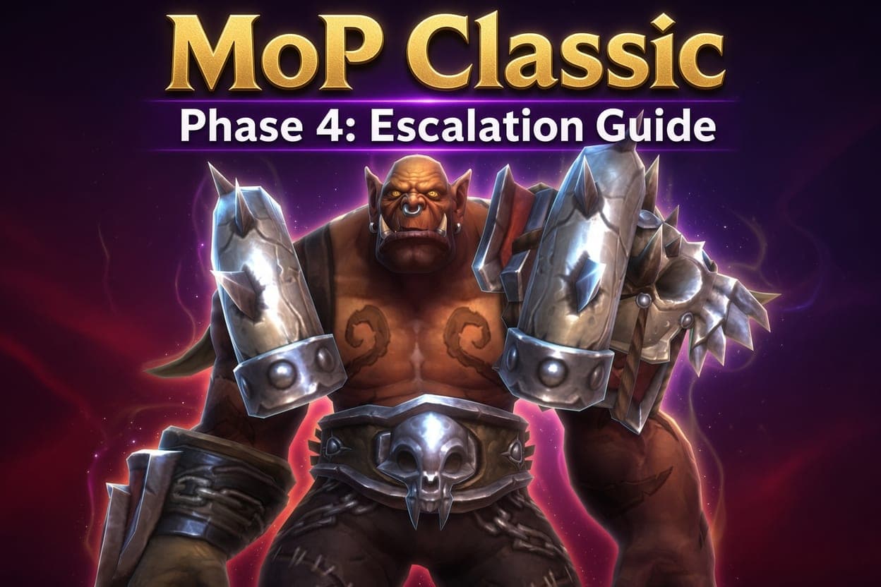 MoP Classic Phase 4 Escalation Is Live: New Content, Player Impact & Account Values