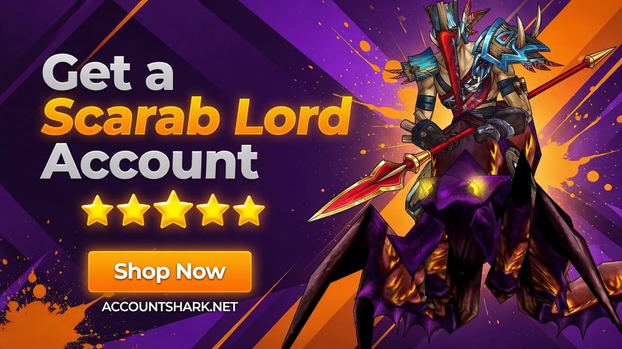 Scarab Lord mount and title — World of Warcraft account