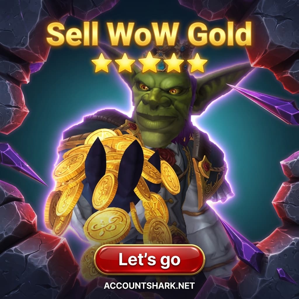 Sell your World of Warcraft gold for cash at AccountShark