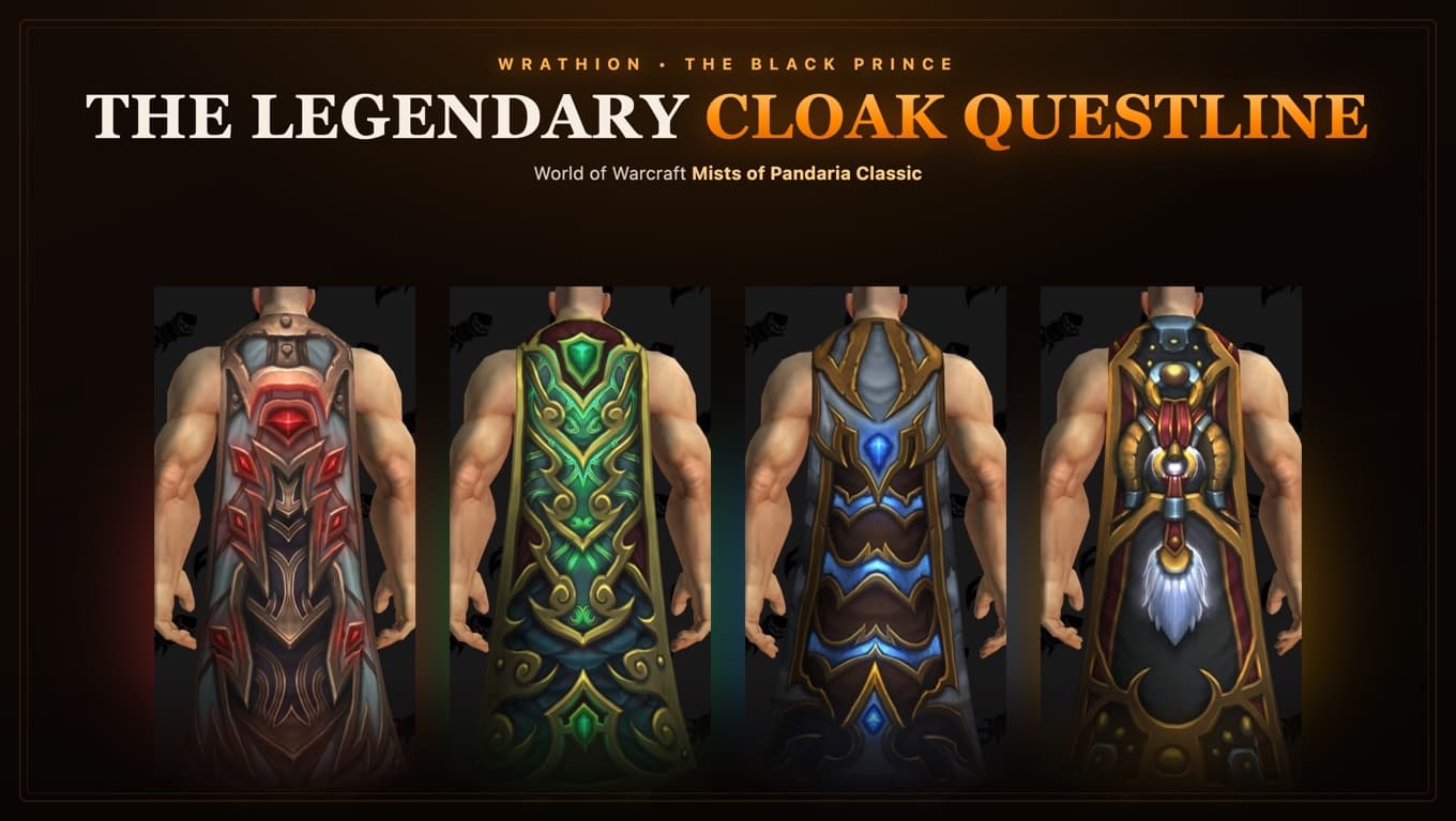 Legendary Cloak Questline: The Complete Wrathion Guide — WoW MoP Classic