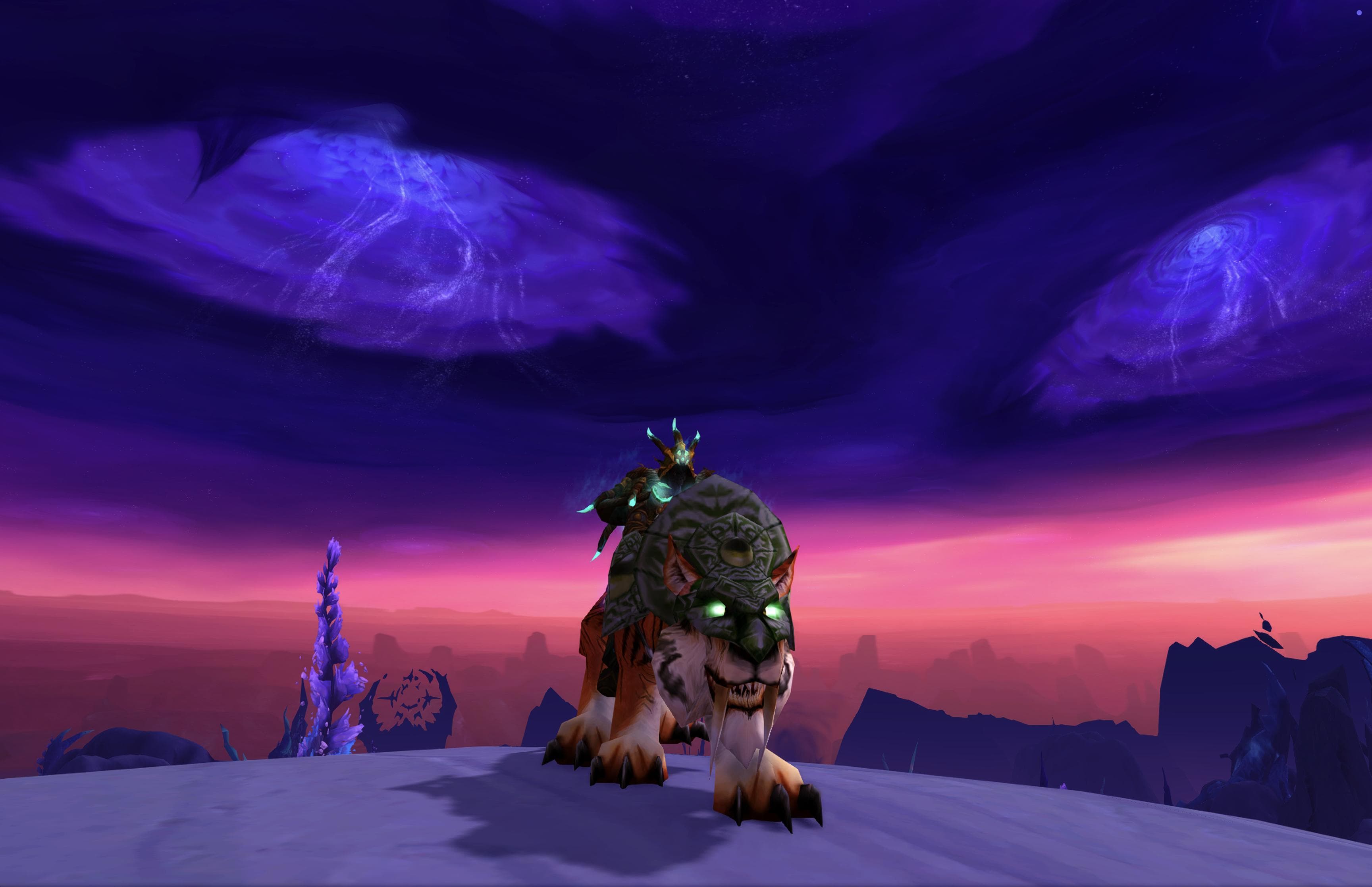 Loaded Legacy Vanity | MoP CM x3 + WoD CM | Druid Mage Tower Forms | Black / Plagued Proto | Black / White Crusader Horses | Swift Zulian Tiger - Image 1