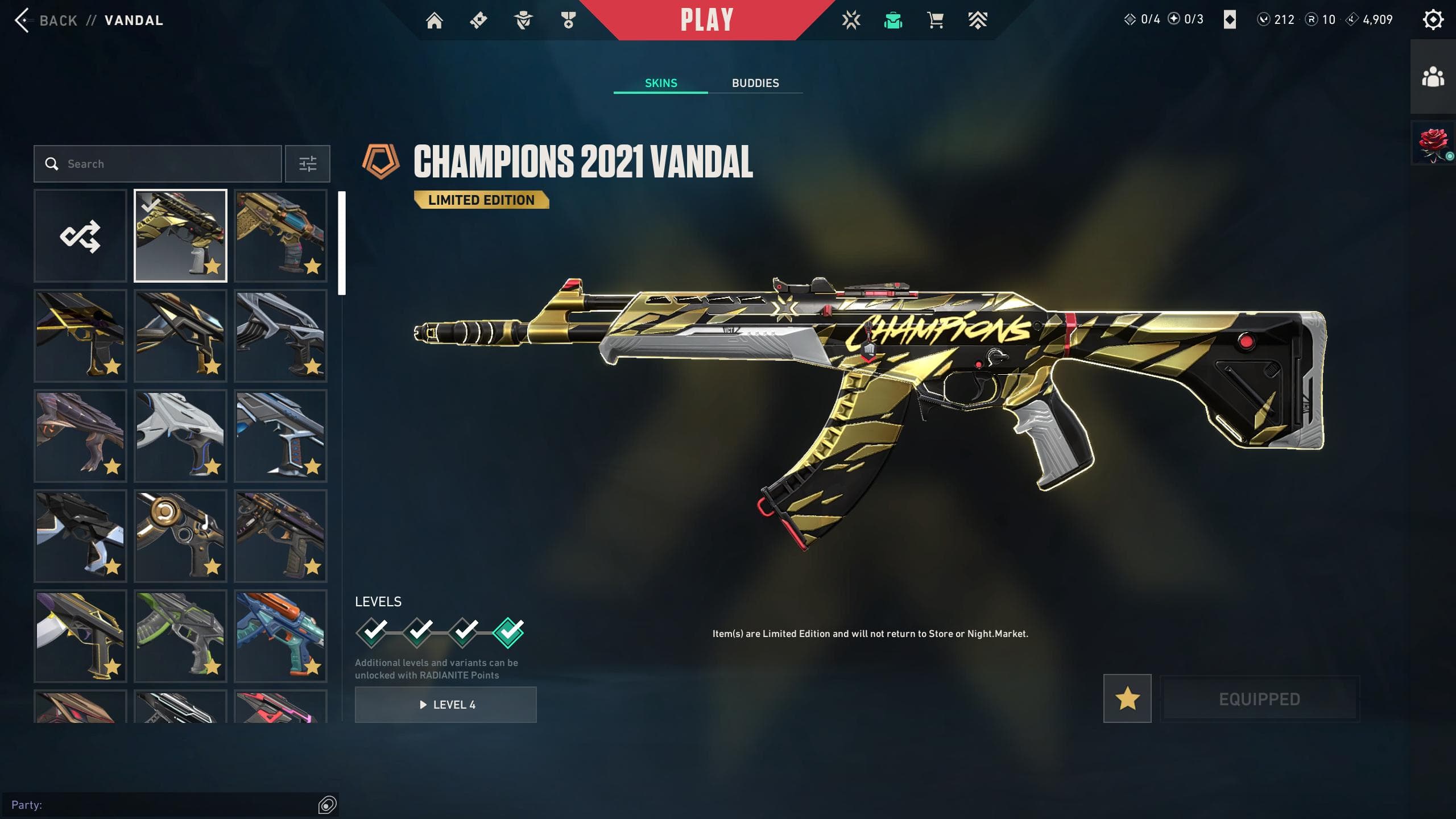 Diamond Peak | Champions 2021 Karambit + Vandal | 510 Skins | Full Email - Image 2