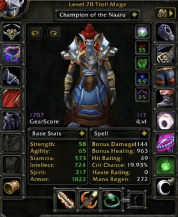 Level 70 Paladin | 1700 Gear Score | Thunderstrike EU | Alt 1710 Mage | All Attuned | Full Gems / Enchants - Image 4