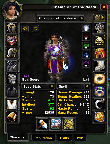 Level 70 Paladin | Spineshatter EU | 1622 Gear Score | S1 Shockadin Gear | 30k Honor | Legplates of the Innocent - Image 1