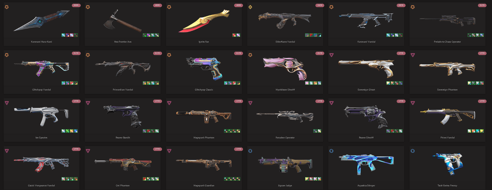 Platinum Peak | Ignite Fan | Elderflame Vandal | 100 Skins | Full Email - Image 1