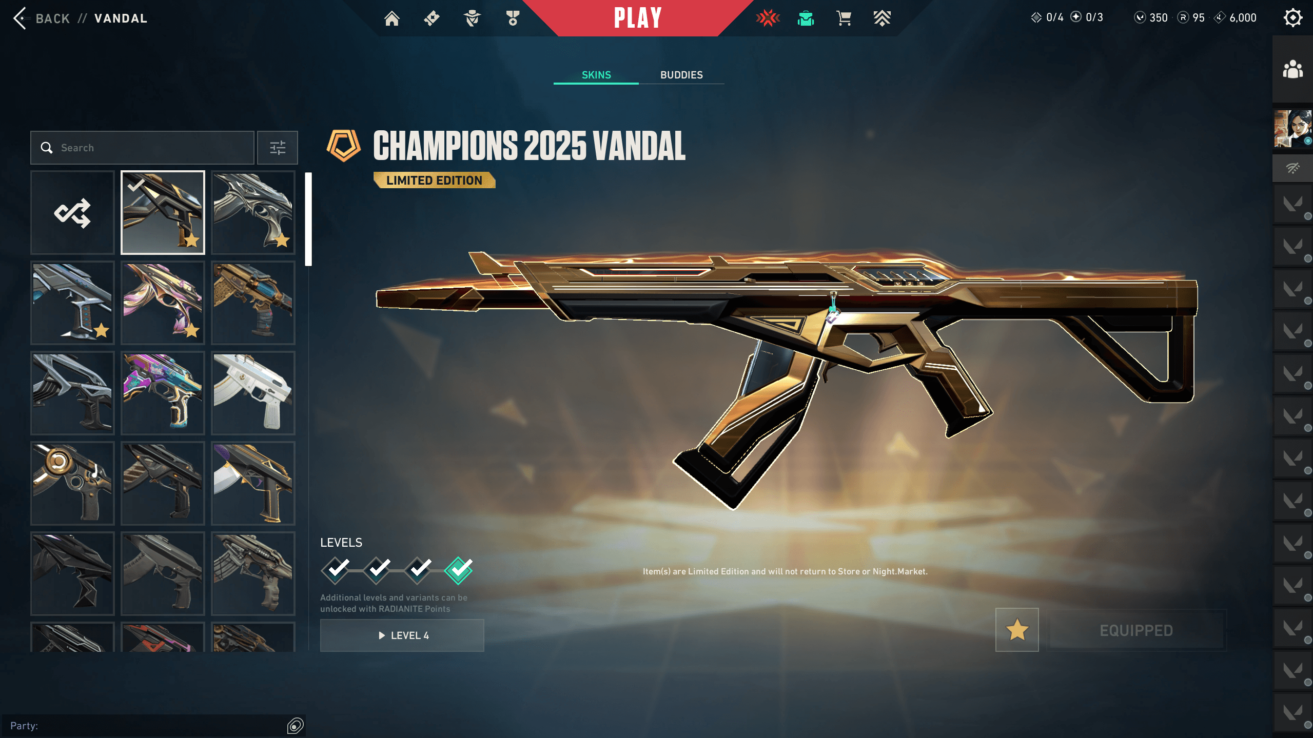 Ascendant Peak | Prime Axe | Champions 2025 Vandal | 72 Skins | Full Email - Image 1