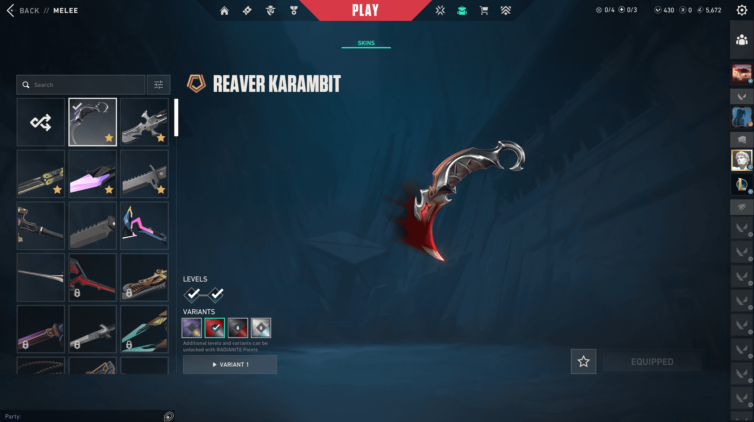 Platinum Peak | Reaver Butterfly Knife | Elderflame Vandal | 58 Skins - Image 1