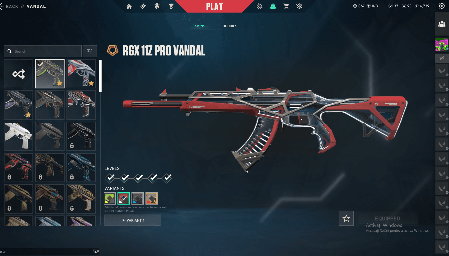 Platinum Peak | Reaver Karambit | Gaia's Vengeance Vandal | 46 Skins | Full Email - Image 1