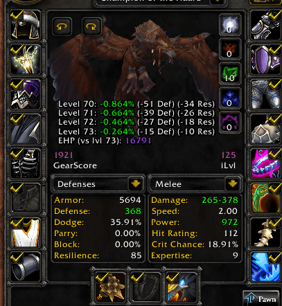 Level 70 Druid | Spineshatter EU | Near Phase 2 BiS | 1921 Gearscore | PvP Feral 254 Resil | Champion of the Naaru - Image 1