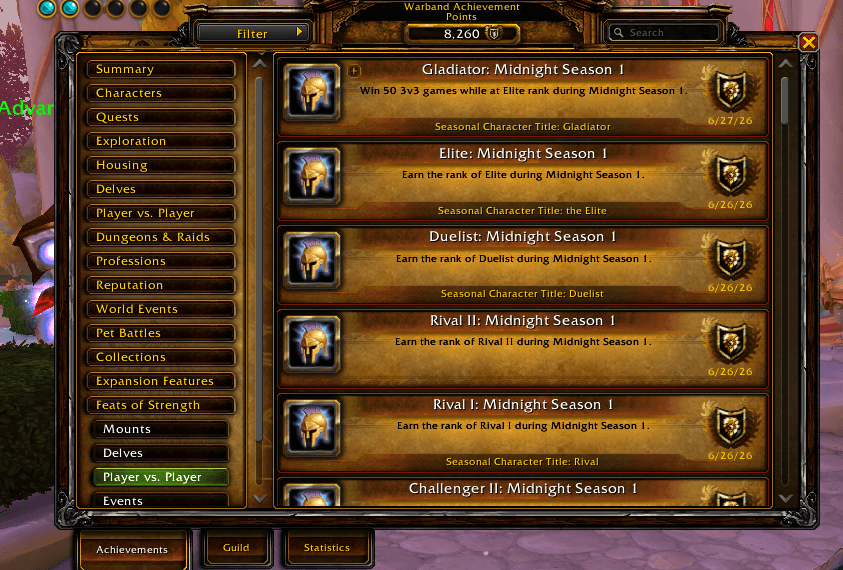 3x Gladiator Mounts | Galactic, Draconic, Prized | 9x Elite PvP Sets | 8x PvP Illusions | Sargerei Hellforged Regalia | Rare Mounts & Transmog - Image 6