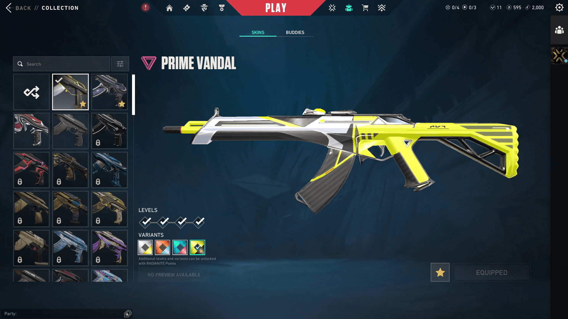 Valo Account | Platinum Peak | Champions 2022 Butterfly Knife + Phantom | 42 Skins | Full Email - Image 2