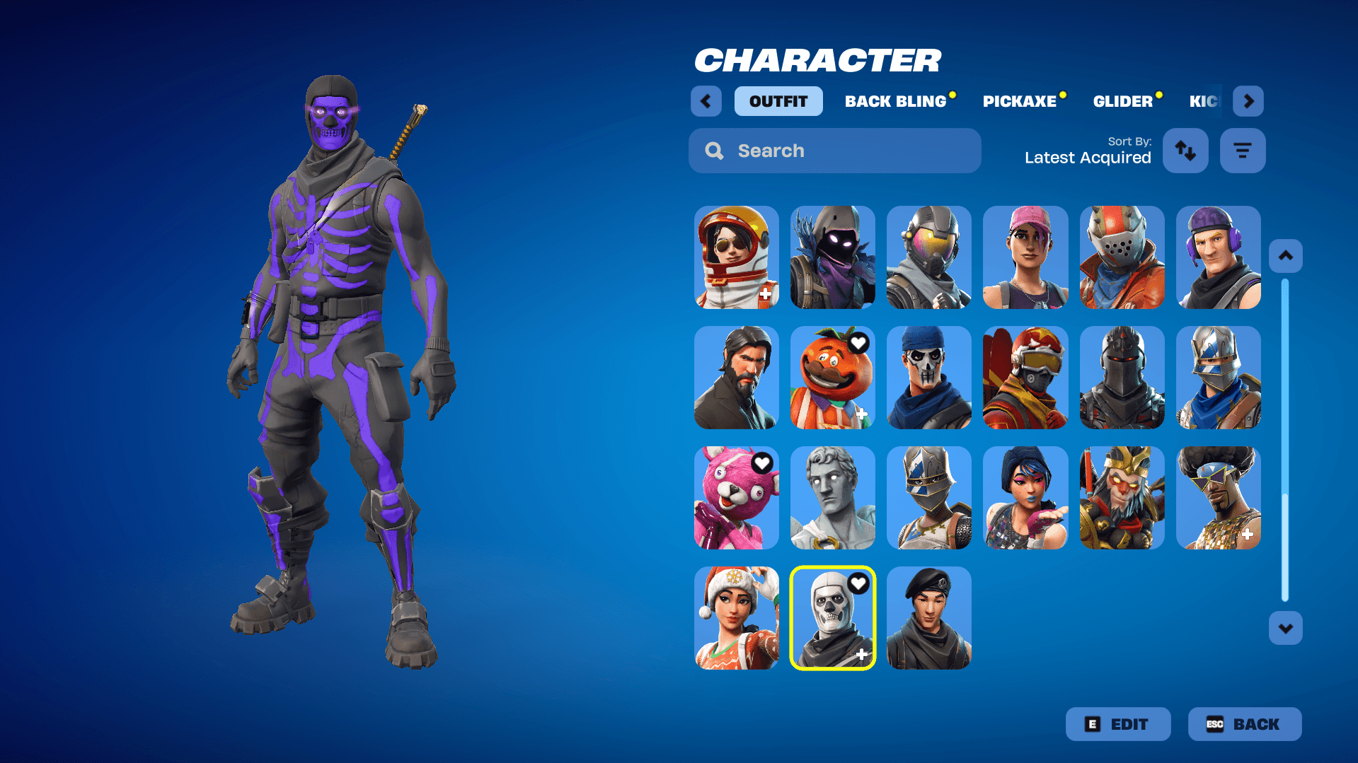 Purple Skull Trooper | Black Knight | Carbide | 80 Skins | S2 | Level 727 - Image 1