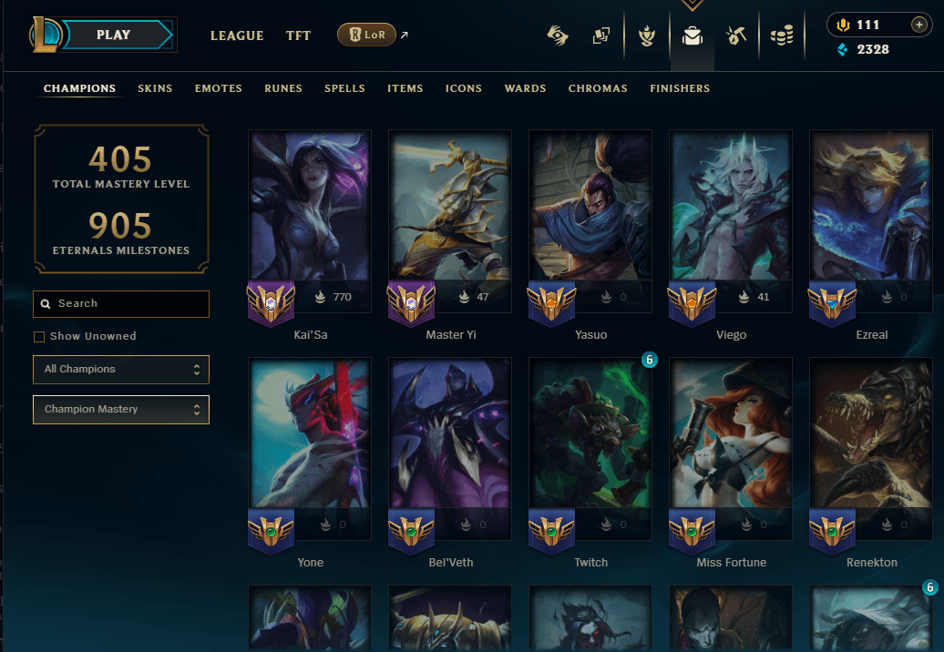 EUNE | Gold Peak | 110 Skins | Full Email - Image 6