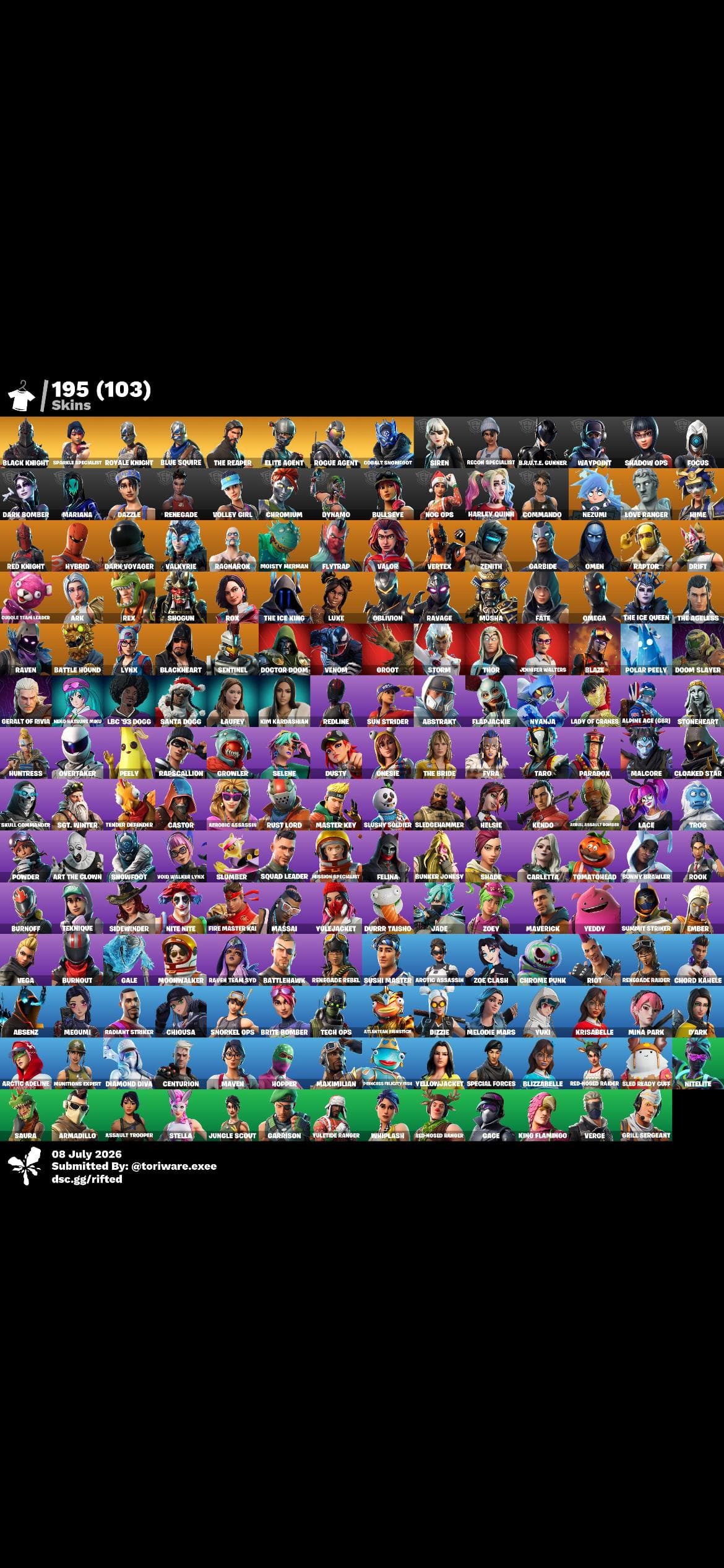 Black Knight | Dark Voyager | 197 Skins | Season 2 | Level 70 | Full Email - Image 2
