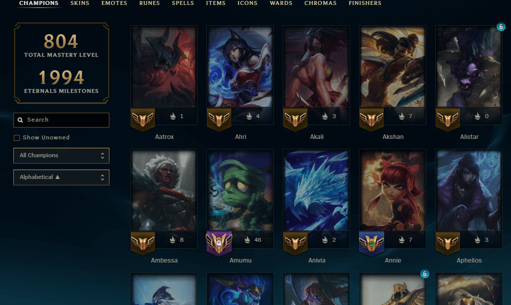 Platinum Peak | 170 Champions | 413 Skins | 35 Legendary Skins | Full Email - Image 1