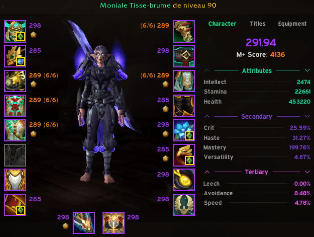 4100 M+ Score | Invincible's Reins | Trader's Gilded Brutosaur | The Umbral Contender Title | Spirebane Title | 291 PvE Ilvl Monk & Multi 90 Alts - Image 2