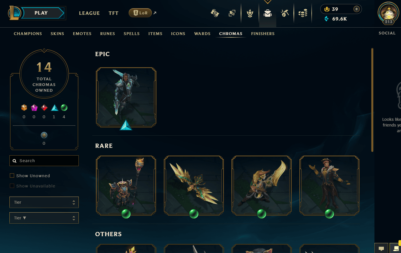 Platinum Peak | 170 Champions | 292 Skins | 59 Legendary Skins | Full Email - Image 1