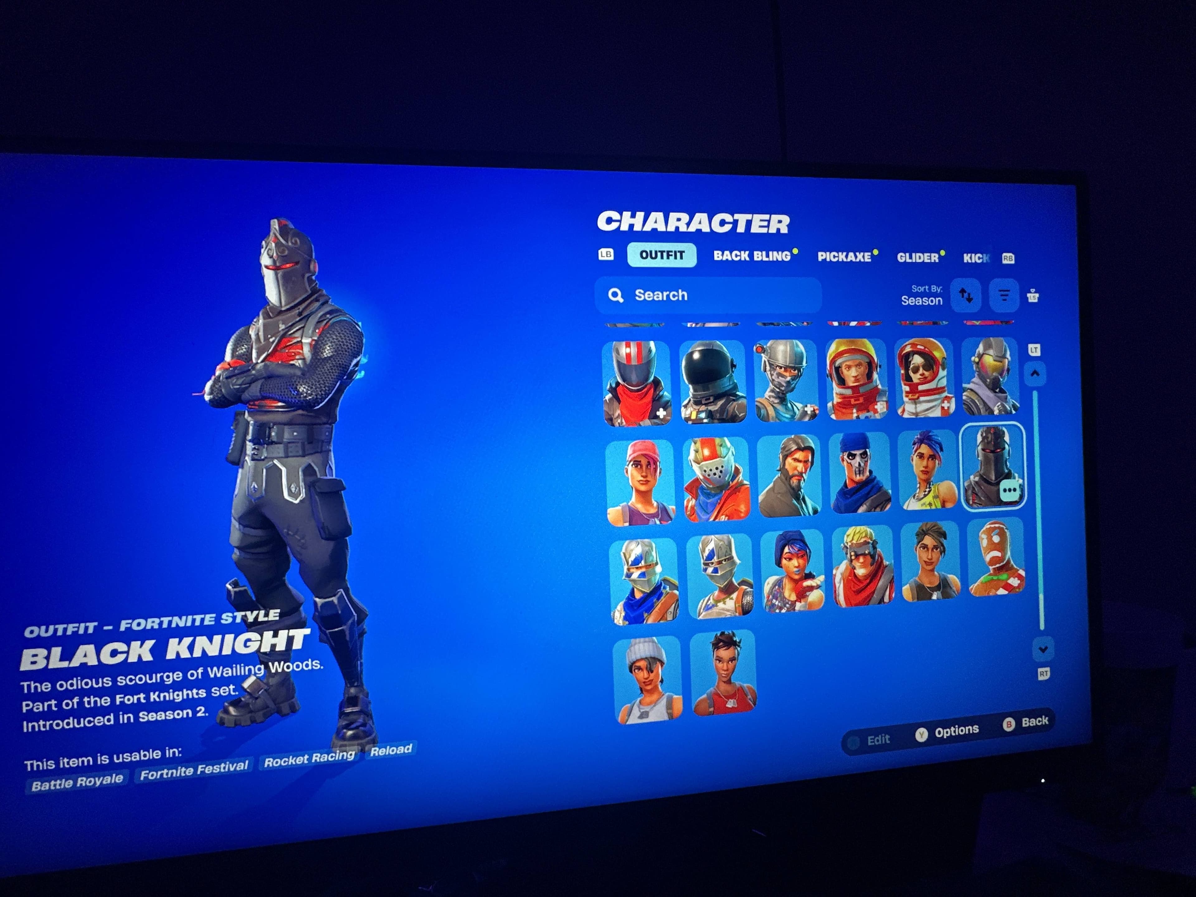 Black Knight | Singularity | 266 Skins | Chapter 1 Season 2 | Level 2184 - Image 1