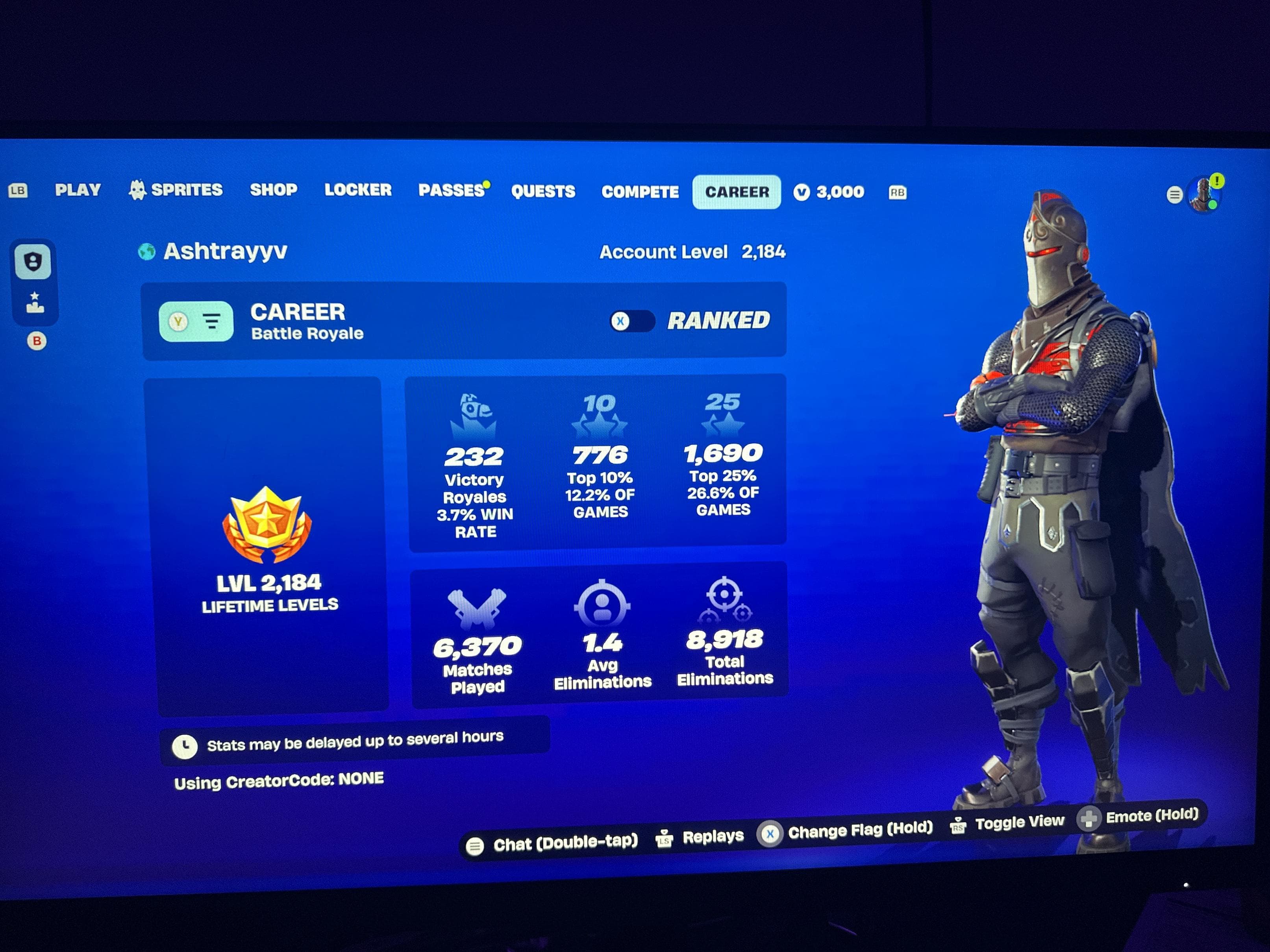 Black Knight | Singularity | 266 Skins | Chapter 1 Season 2 | Level 2184 - Image 5