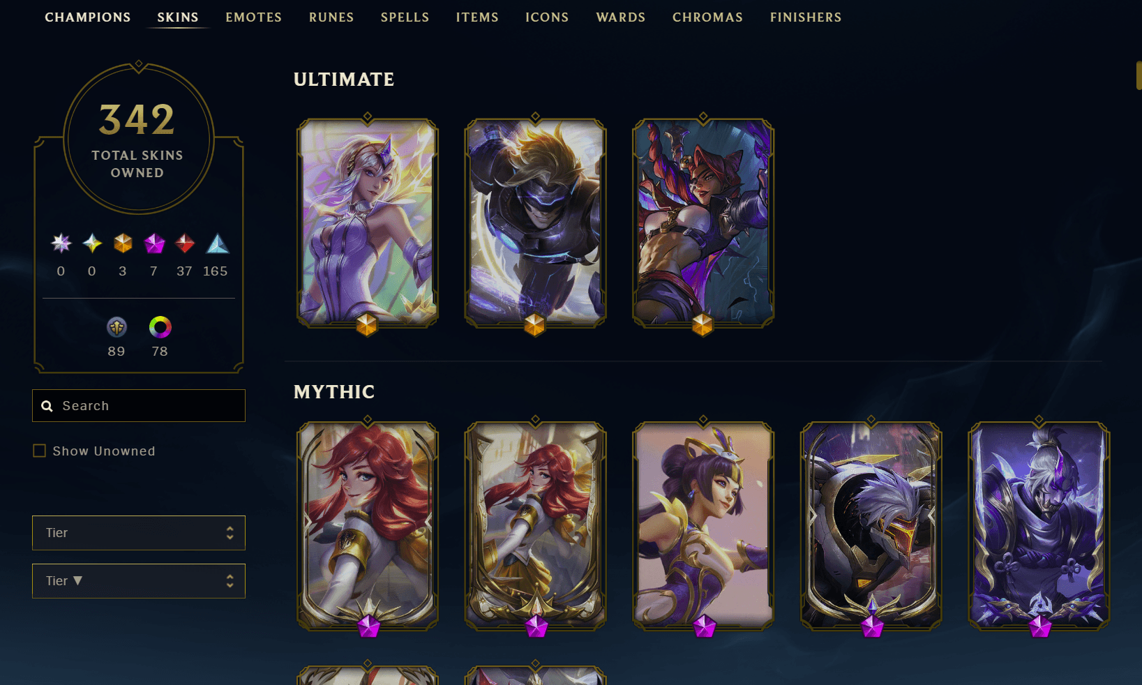 150 Champions | 234 Skins | 37 Legendary Skins - Image 1