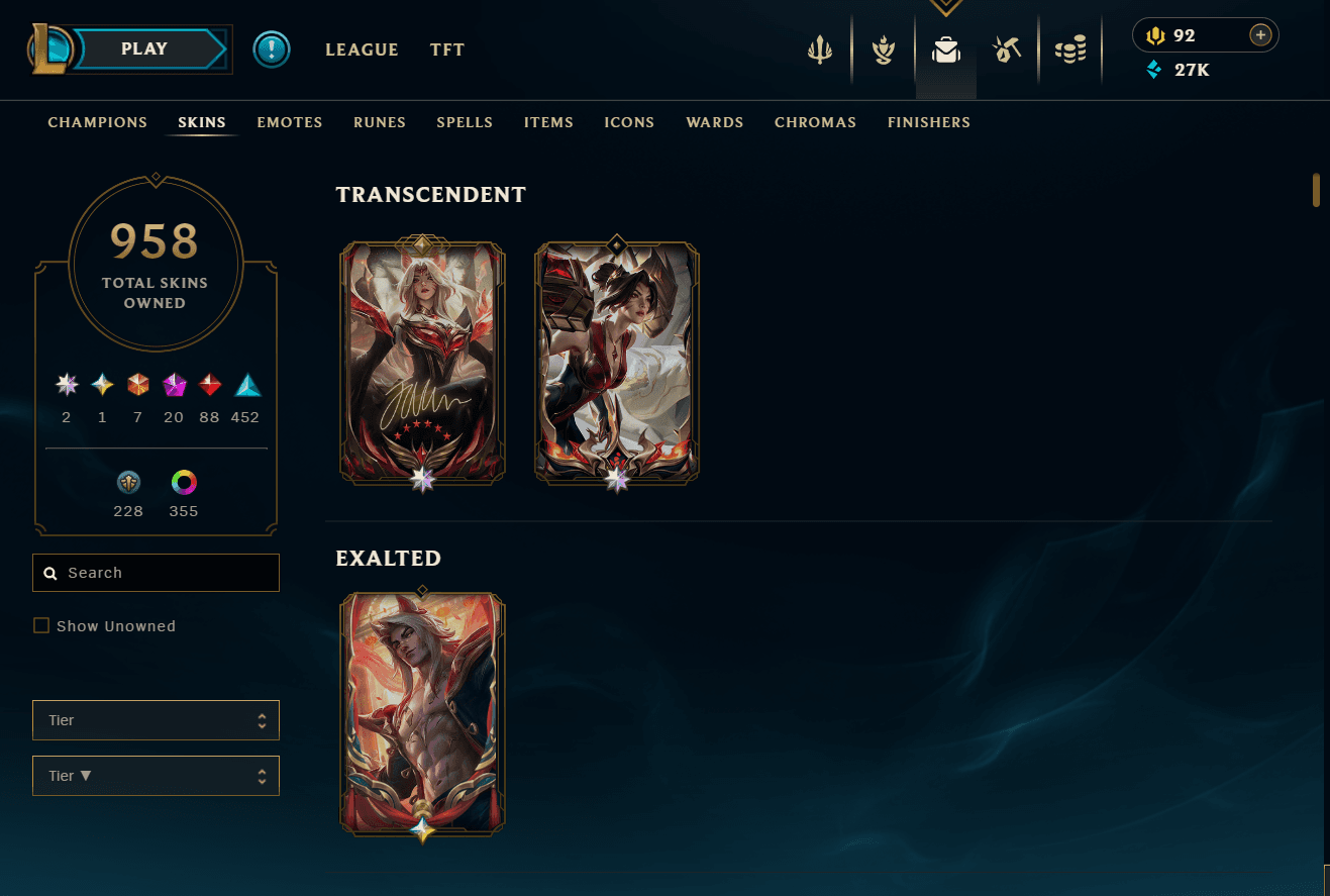 Diamond Peak | 173 Champions | 962 Skins | 88 Legendary Skins | Full Email - Image 2