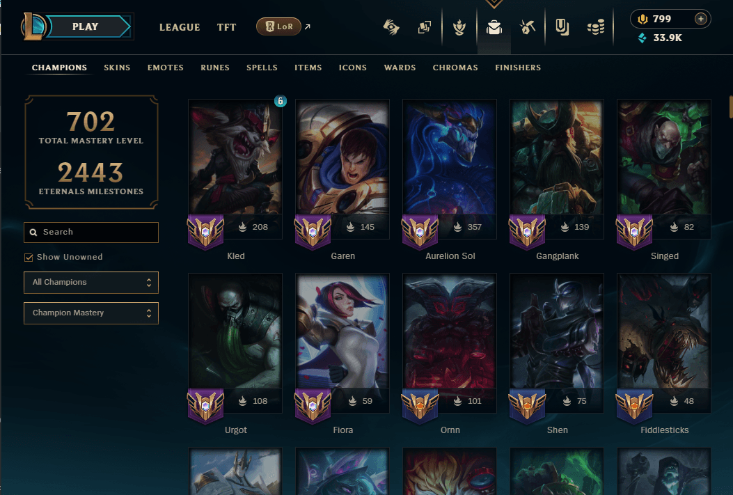 Platinum Peak | 170 Champions | 1132 Skins | 118 Legendary Skins | Full Email - Image 4