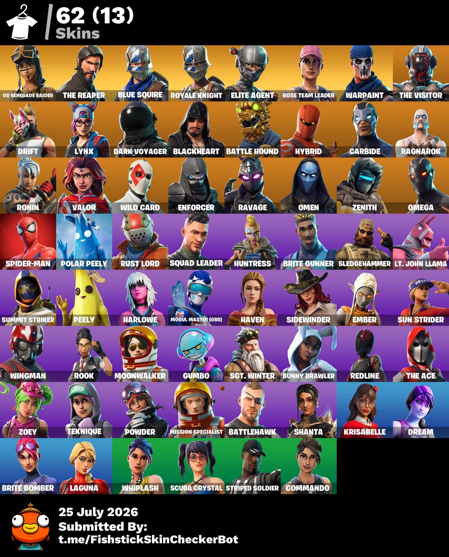 Black Knight | Reaper | 62 Skins | Season 1 | Level 904 | Full Email - Image 1