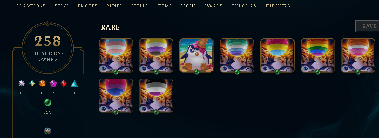 Gold Peak | 173 Champions | 214 Skins | 20 Legendary Skins - Image 15