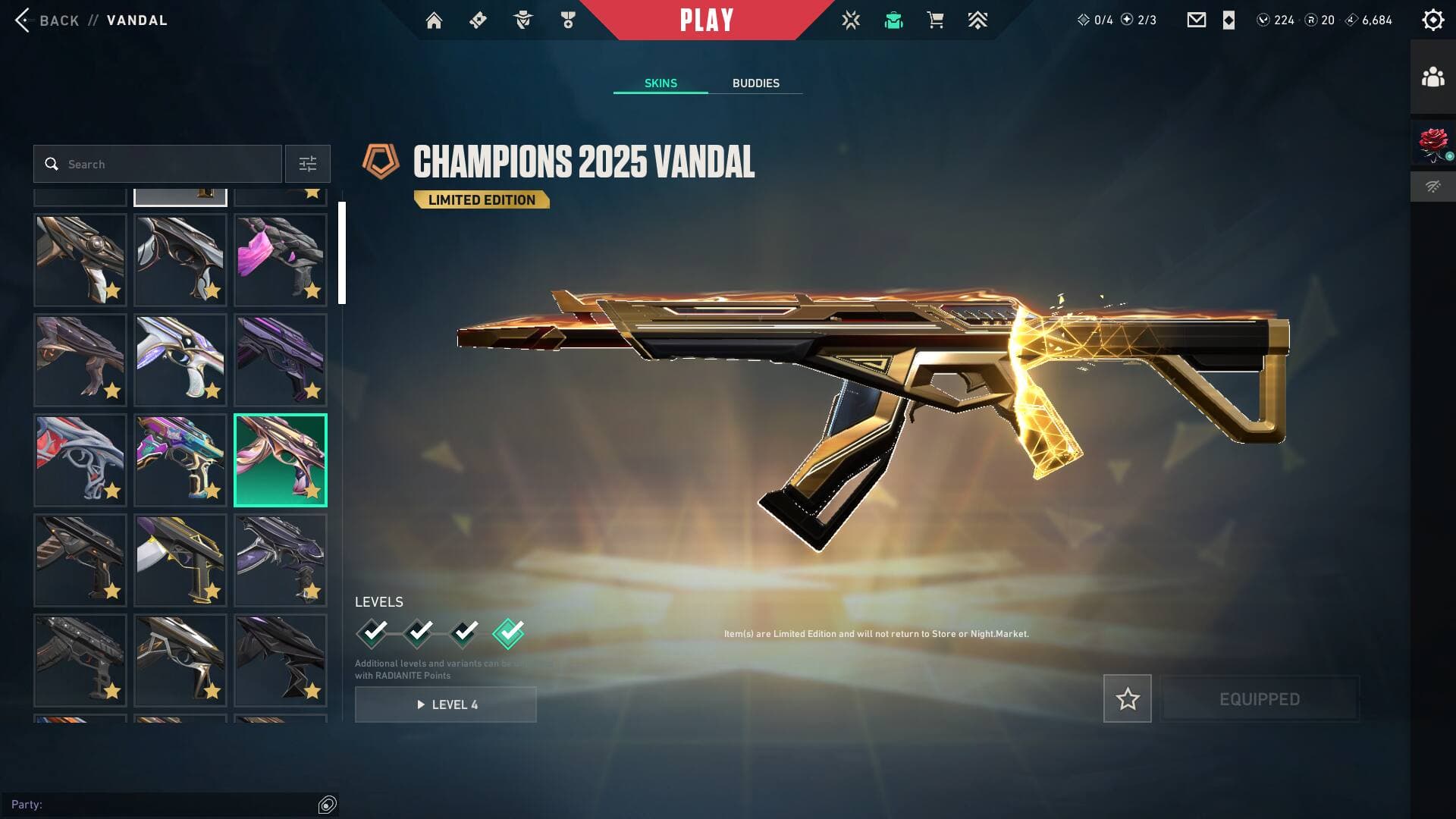 PC | Platinum Peak | Champions 2024 Blade + Phantom | 216 Skins | Full Email - Image 2