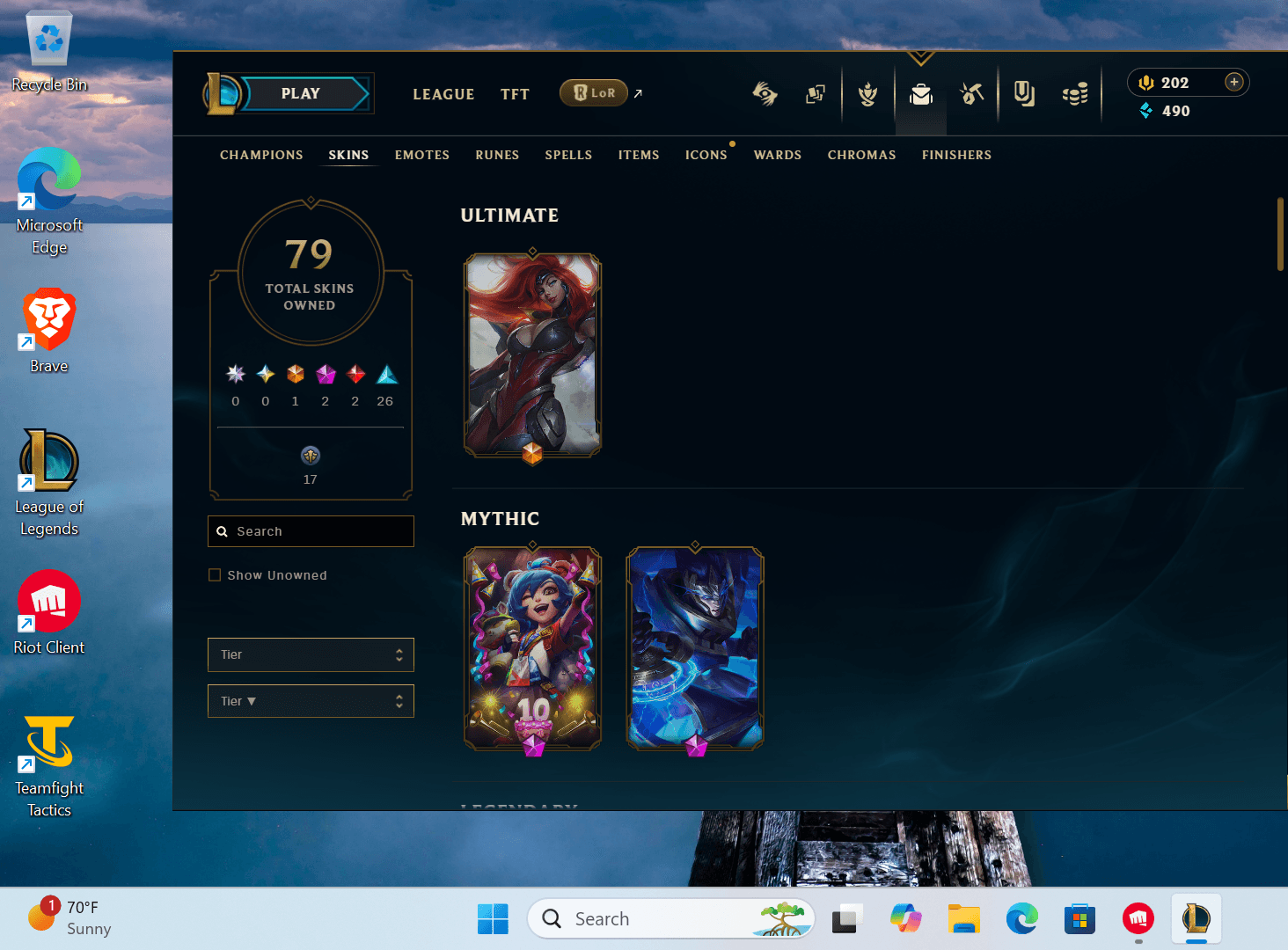 Silver Peak | 168 Champions | 58 Skins | 2 Legendary Skins - Image 8