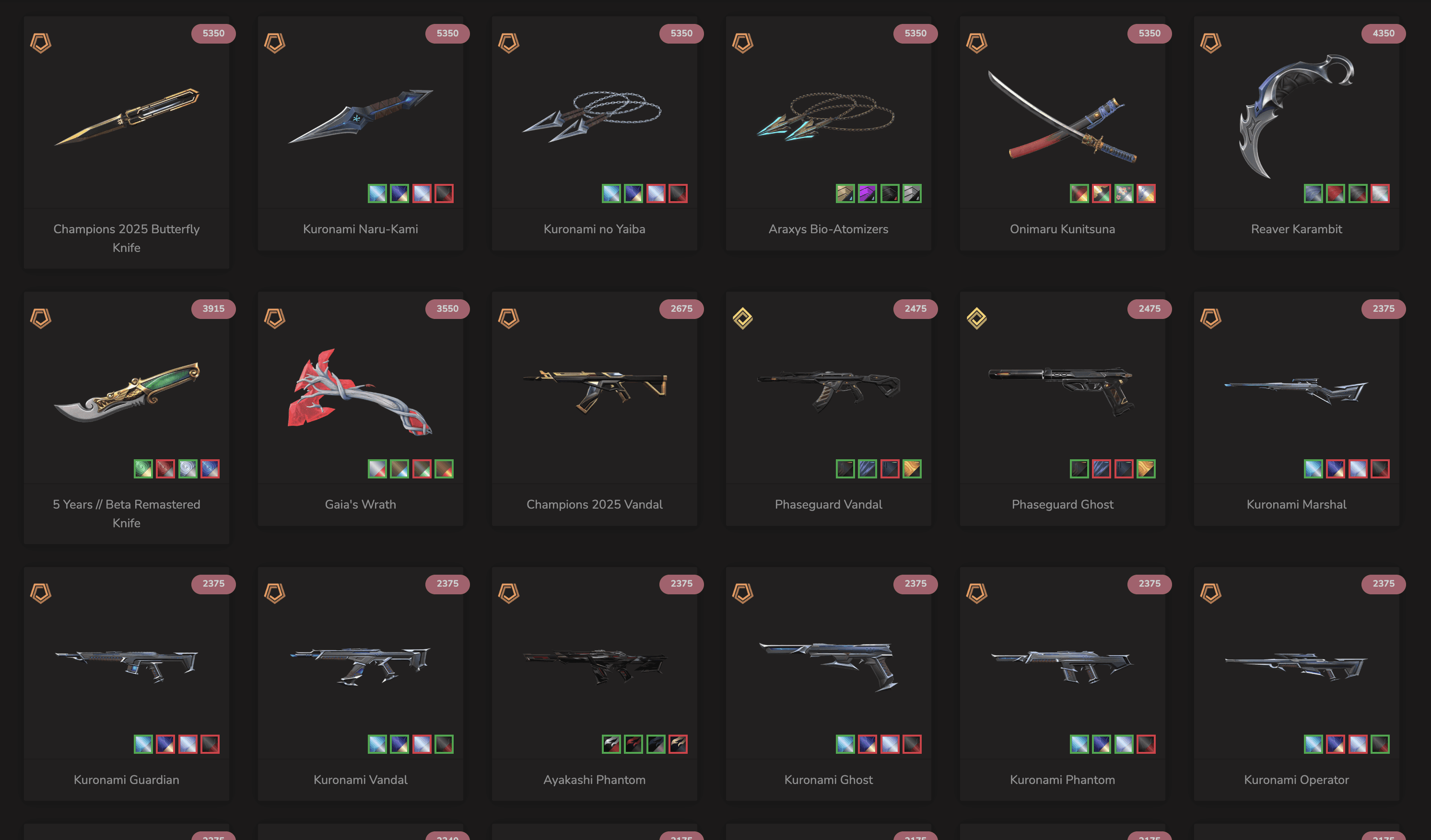 PC | Platinum Peak | Champions 2025 Butterfly Knife + Vandal | 114 Skins | Full Email - Image 2