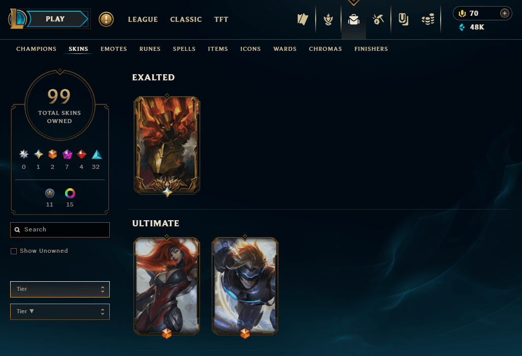 Platinum Peak | 98 Champions | 34 Skins | Full Email - Image 1
