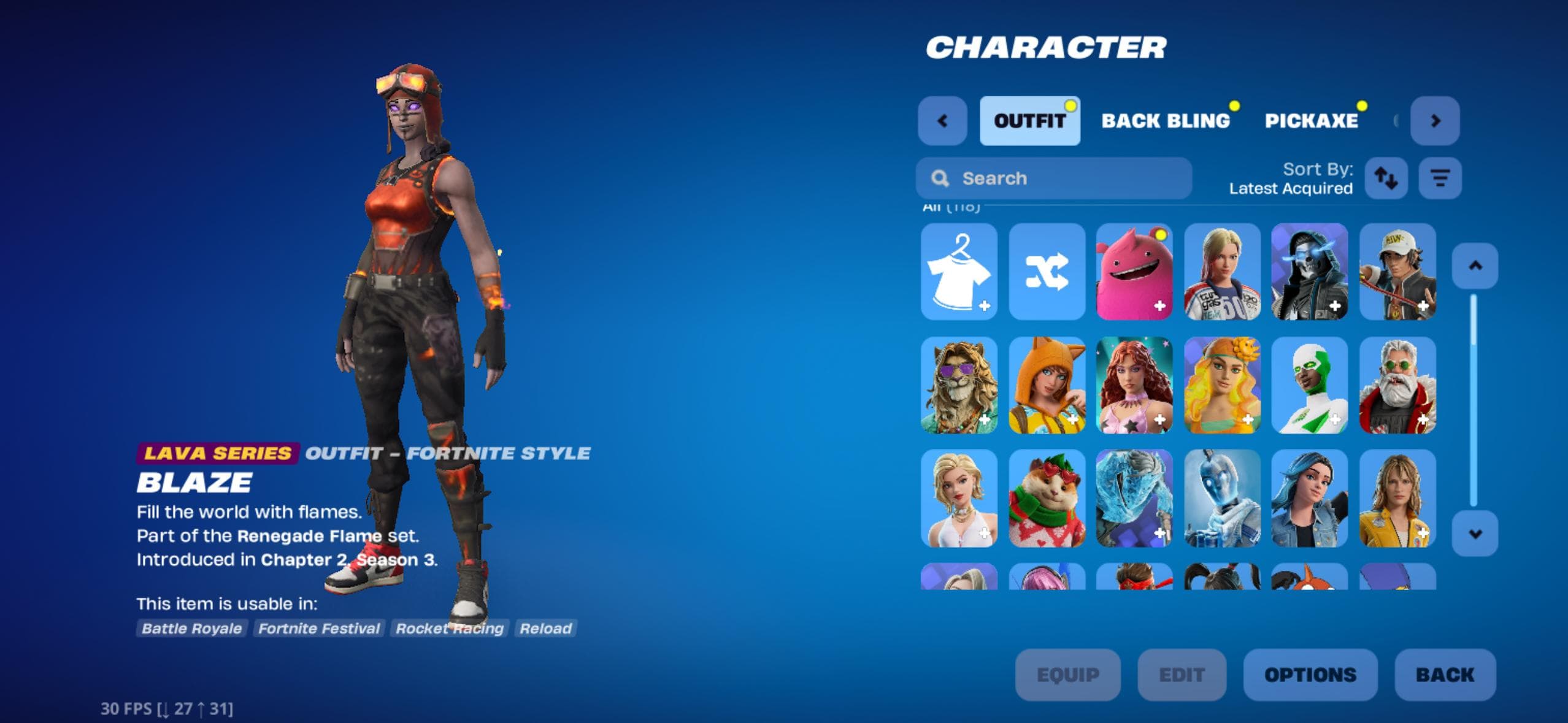 Blaze | Renegade Raider | 118 Skins | Level 2618 - Image 1
