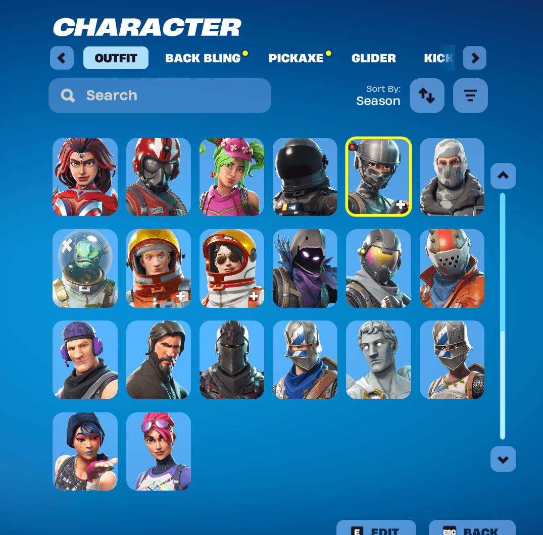 Black Knight | Carbide | 56 Skins | Chapter 1 Season 1 | Level 979 | Full Email - Image 1