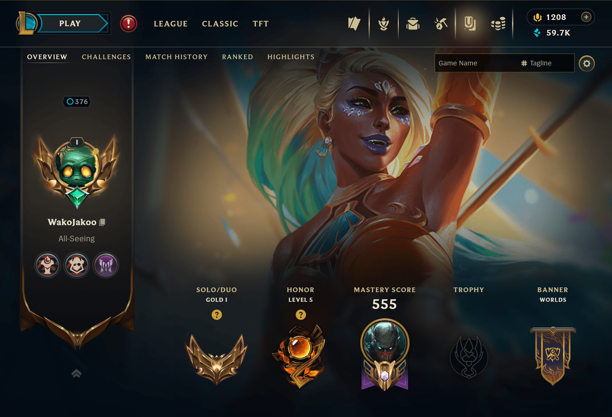 Platinum Peak | 233 Champions | 383 Skins | 40 Legendary Skins - Image 1