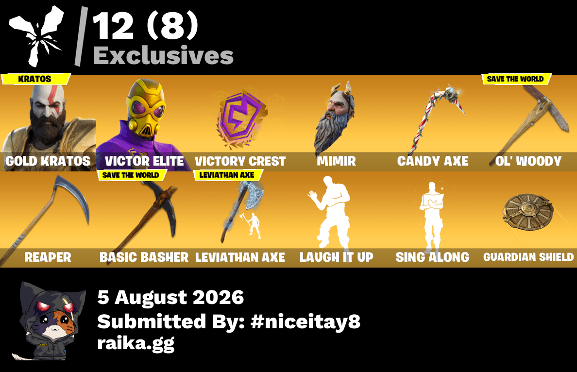 Kratos | 100 Skins | Chapter 2 Season 5 | Level 2278 | Full Email - Image 1