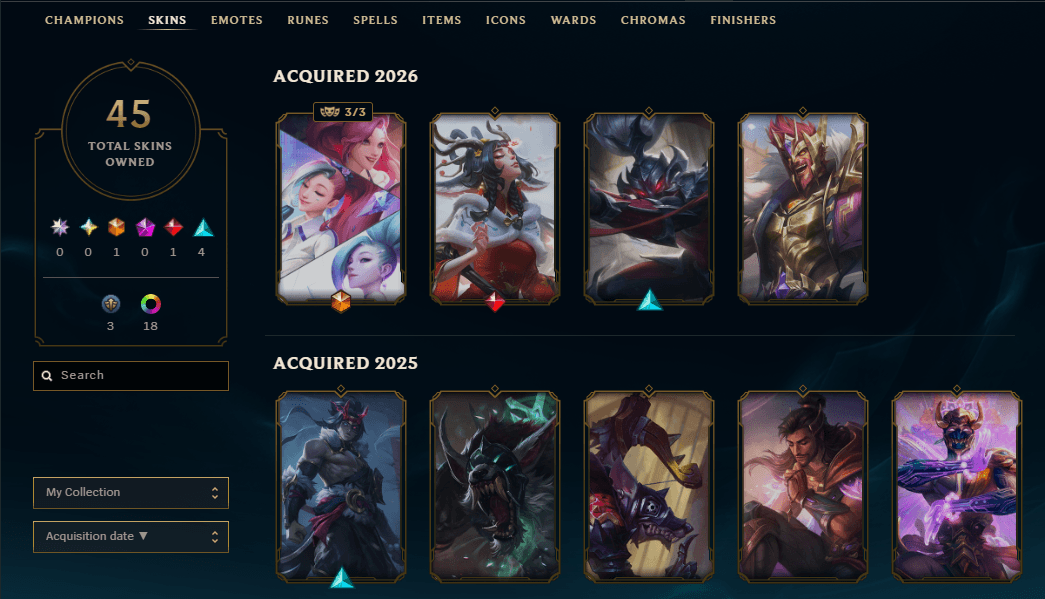 Master Peak | 32 Champions | 13 Skins | 1 Legendary Skins | Full Email - Image 1