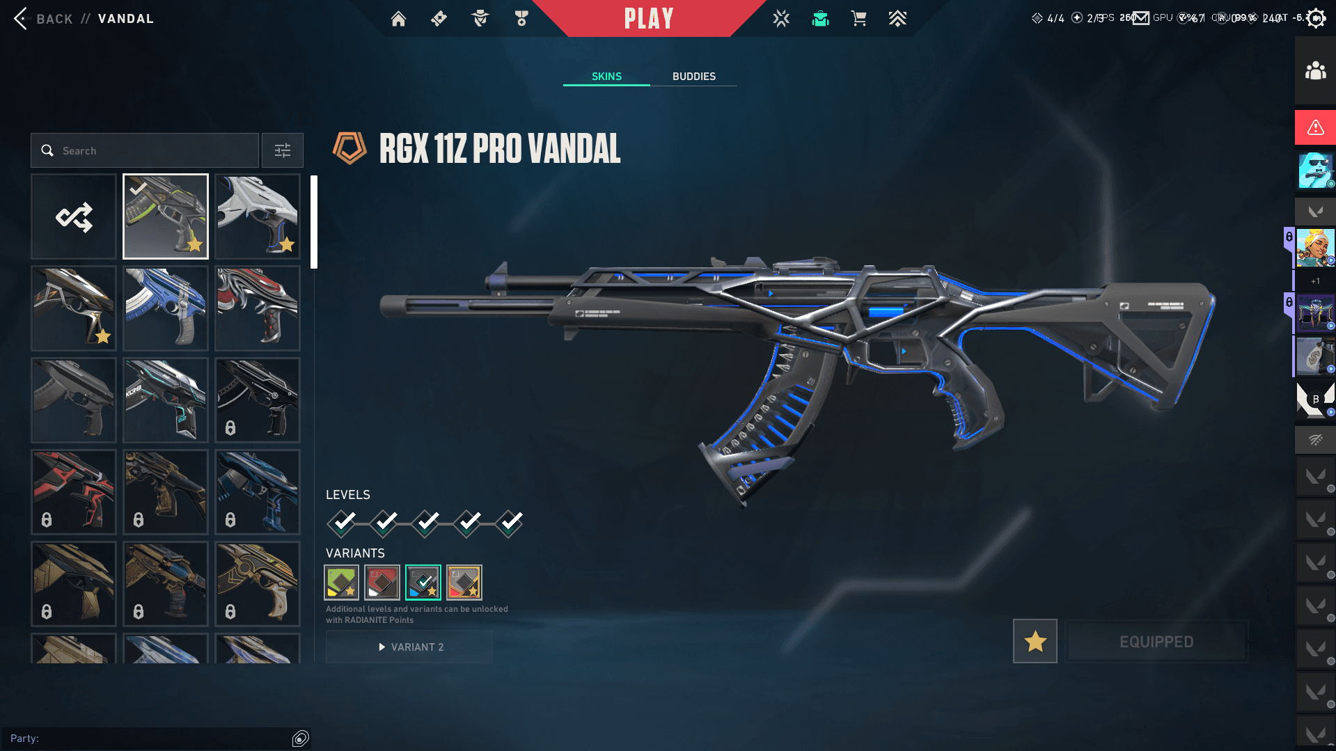 PC | Platinum Peak | Xenohunter Knife | RGX 11z Pro Vandal | 39 Skins | Full Email - Image 1