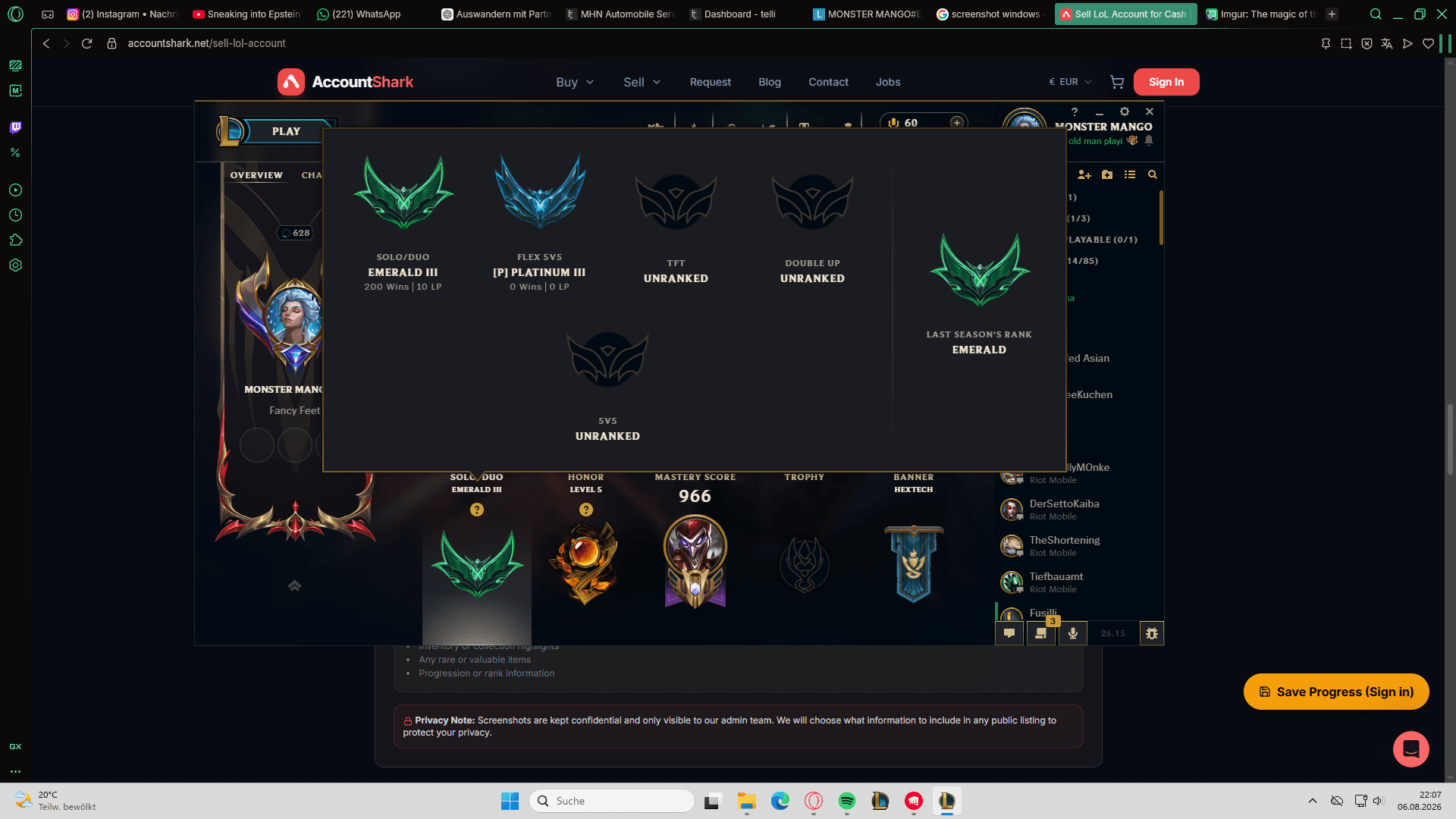League of Legends Account - Image 2