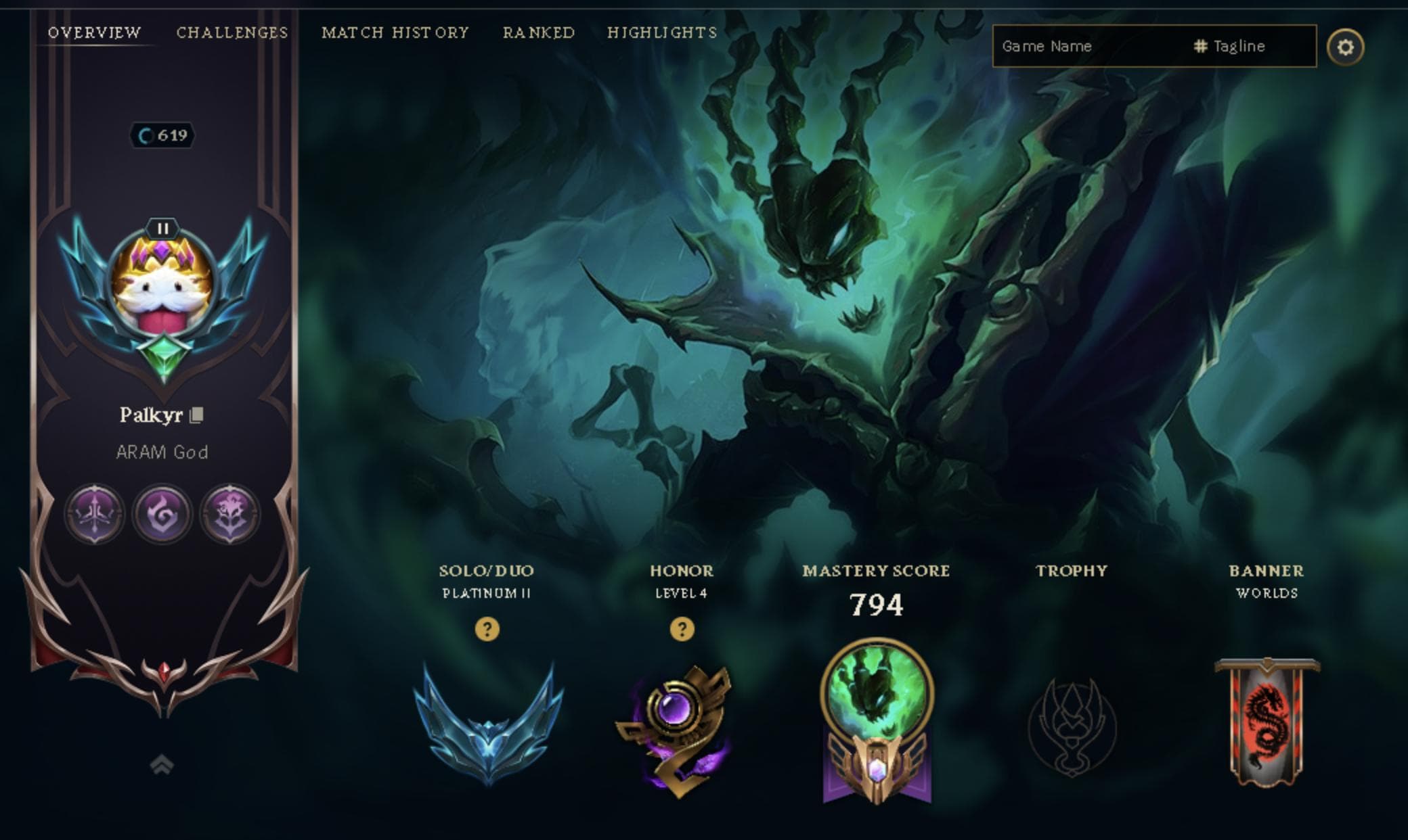 Emerald Peak | 173 Champions | 666 Skins | 67 Legendary Skins | Full Email - Image 1