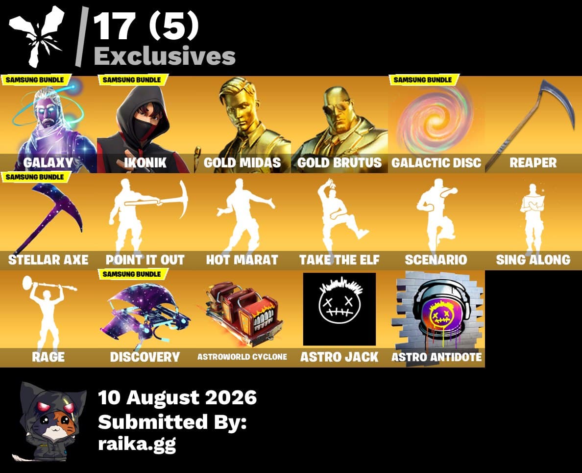 IKONIK | Prisoner | 71 Skins | Chapter 1 Season 5 | Level 1102 | Full Email - Image 1