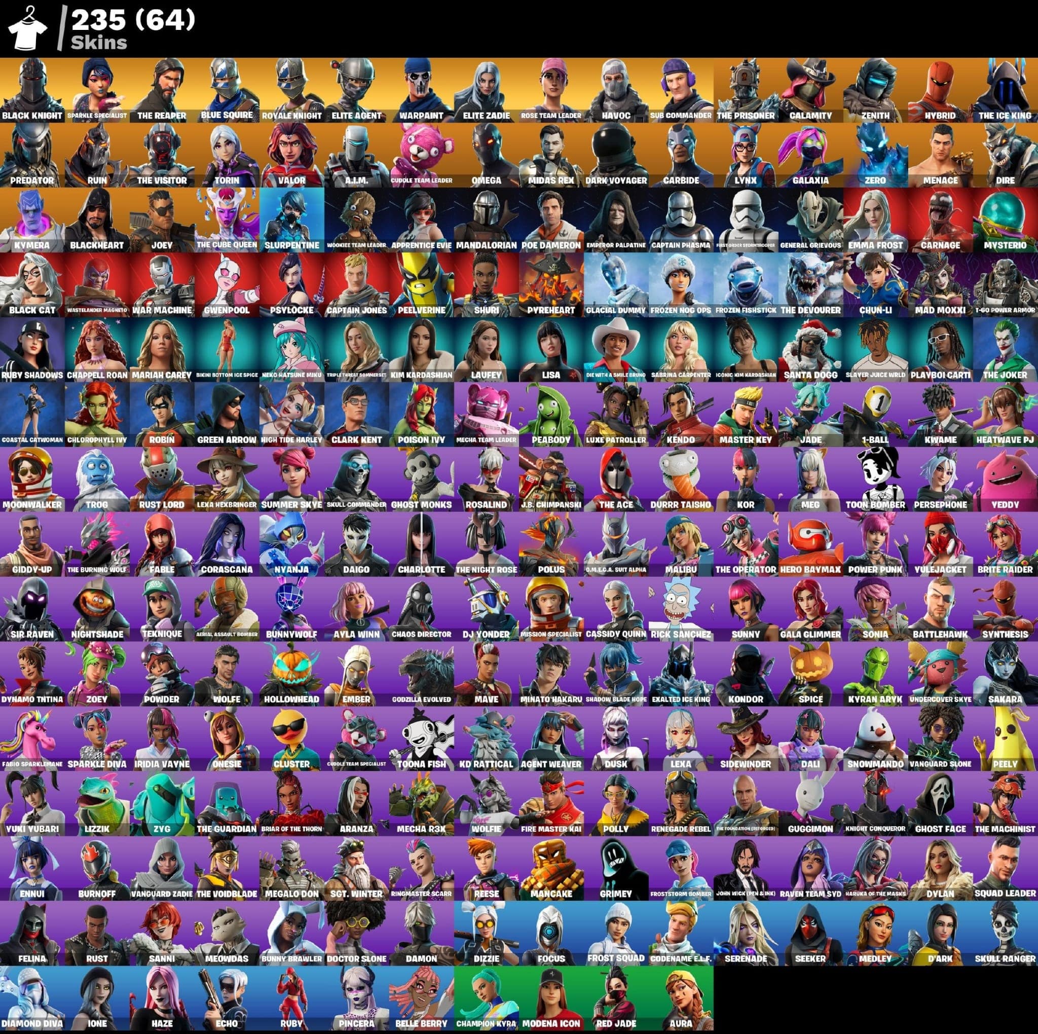 Black Knight | Galaxia | 235 Skins | Chapter 1 Season 2 | Full Email - Image 1