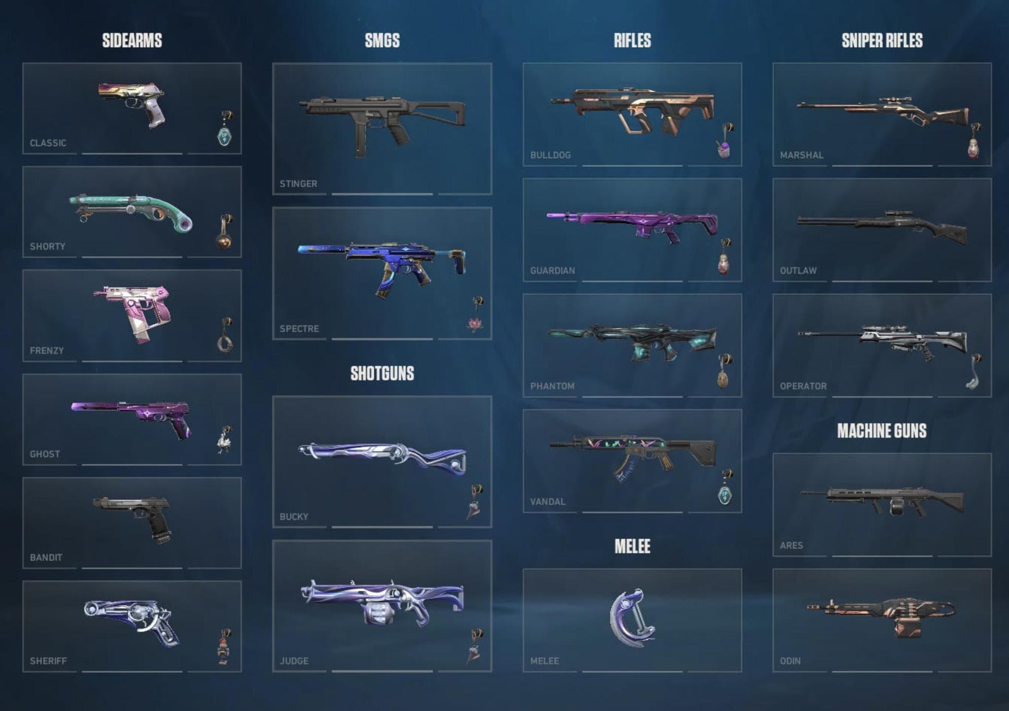 PC | Platinum Peak | Iridian Thorn Blade | Neptune Vandal | 26 Skins | Full Email - Image 1
