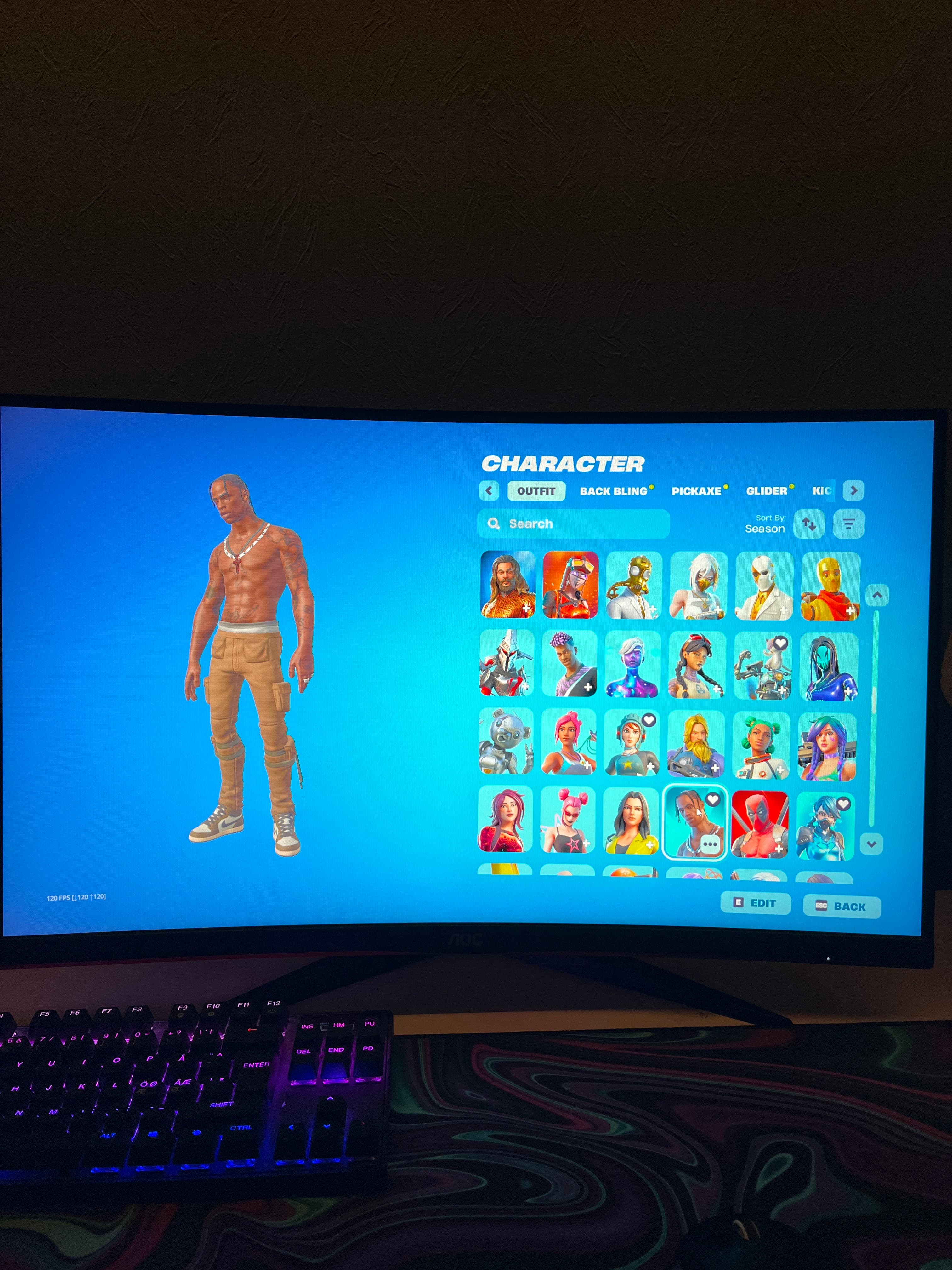 Omega | Travis Scott | 410 Skins | Chapter 1 Season 4 | Level 3345 - Image 1