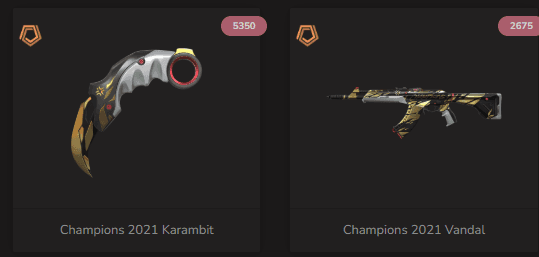PC | Immortal Peak | Oni Claw | Champions 2021 Vandal | 179 Skins - Image 1