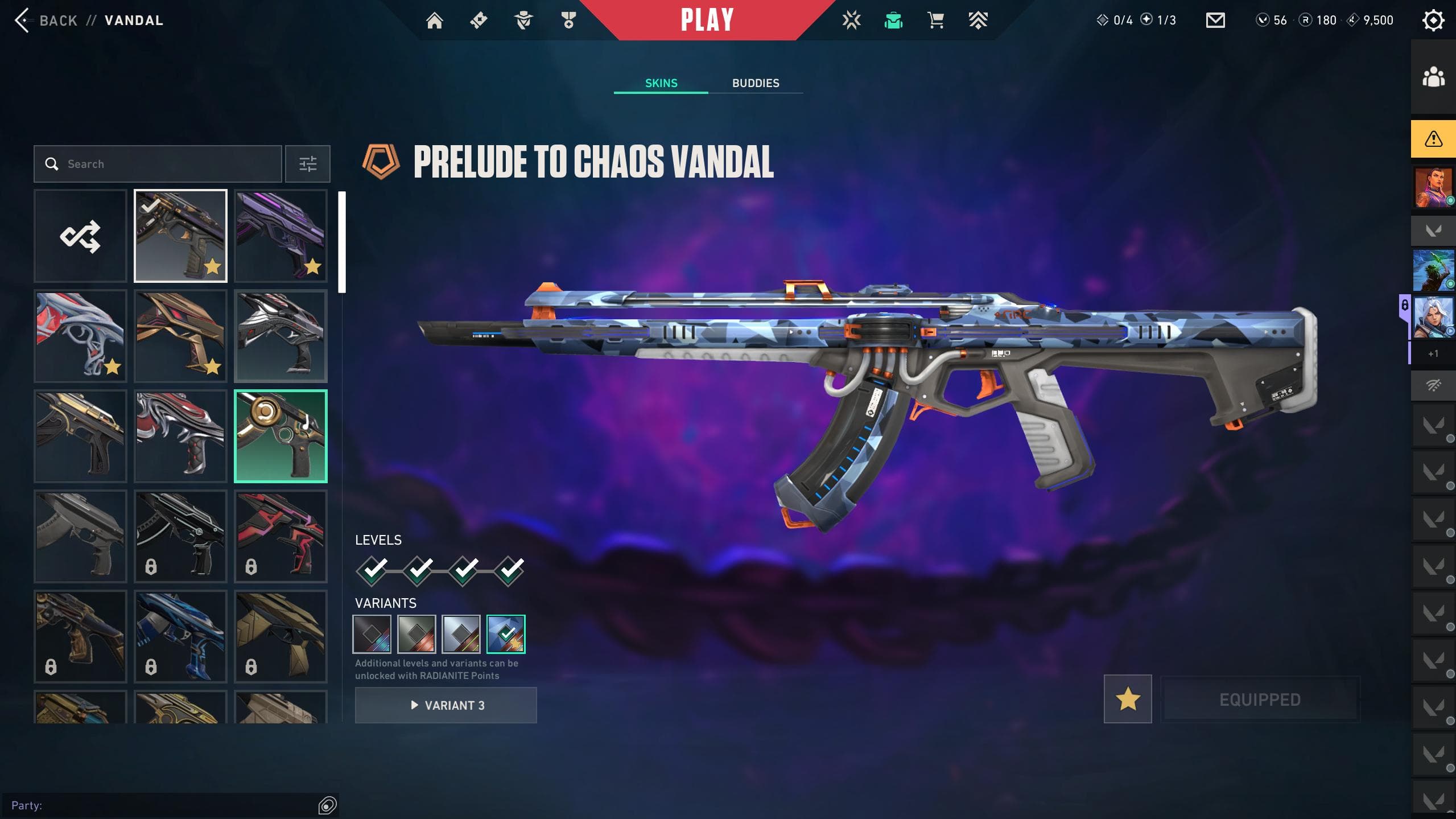 PC | Diamond Peak | Xenohunter Knife | Prelude to Chaos Vandal | 49 Skins | Full Email - Image 1