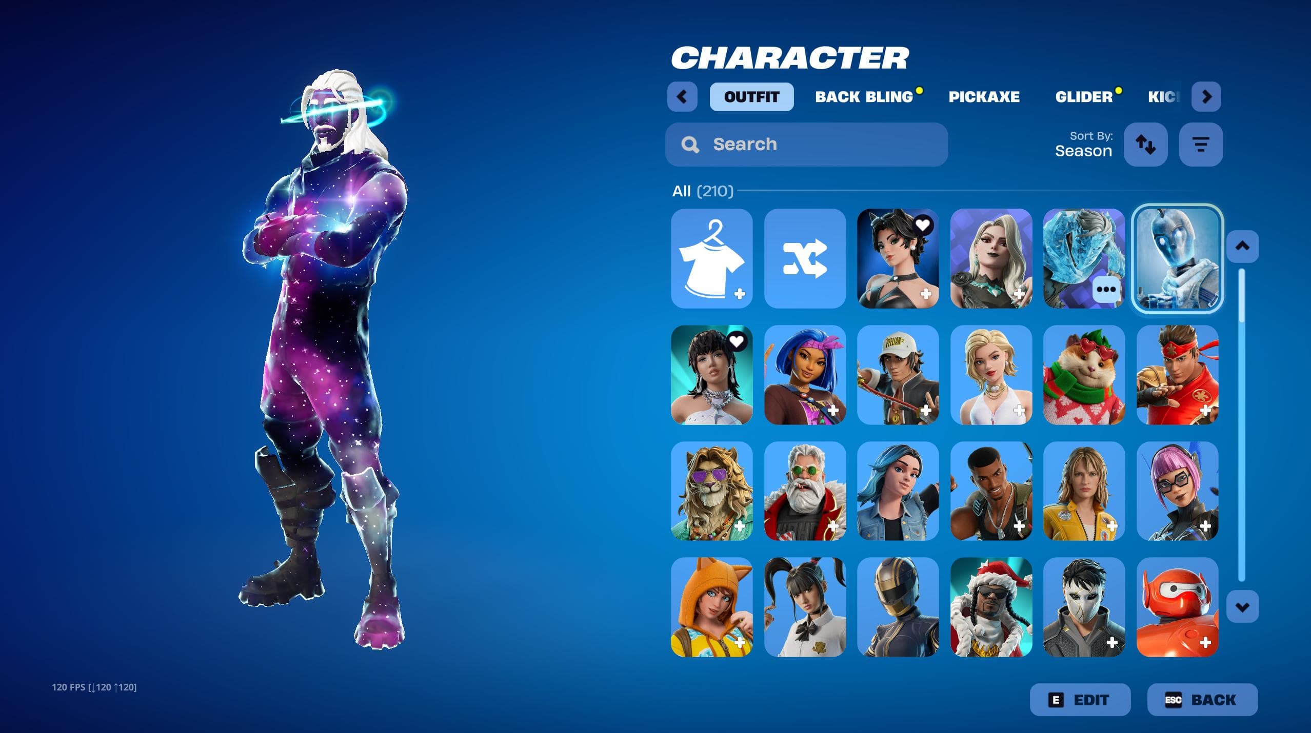 Galaxy | Coastal Catwoman | 210 Skins | Chapter 1 Season 5 | Level 2256 | Full Email - Image 1
