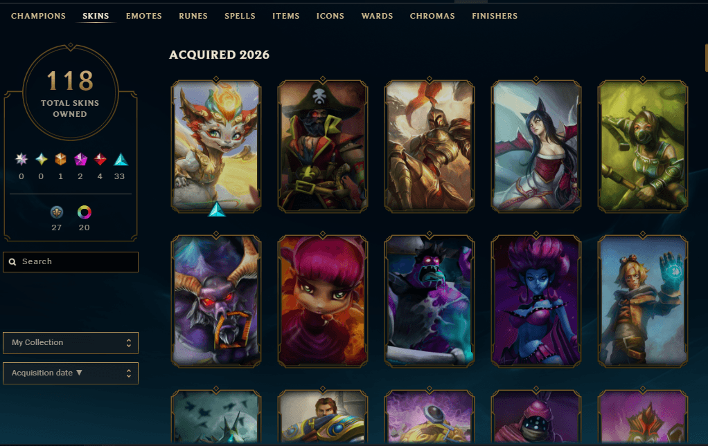 Gold Peak | 173 Champions | 53 Skins - Image 3