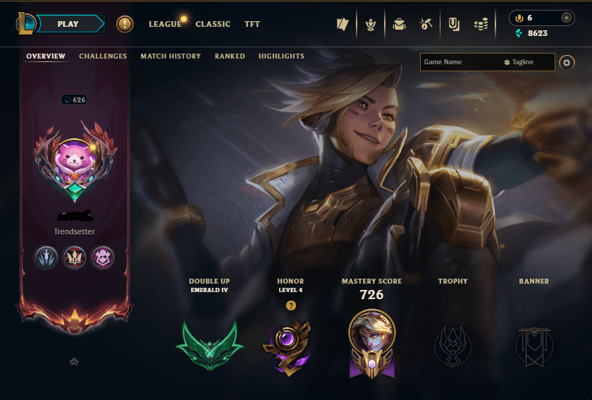 Diamond Peak | 173 Champions | 1204 Skins | 75 Legendary Skins | Full Email - Image 1